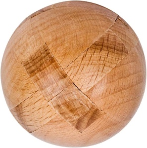 Joc IQ de logica, inteligenta si rabdare, casse-tete din lemn - Sphere
