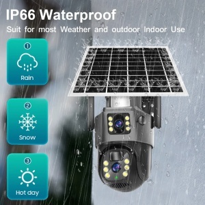Camera de Supraveghere 4K 8MP cu Panou Solar si Conexiune 4G, Incarcare Solara - Img 2