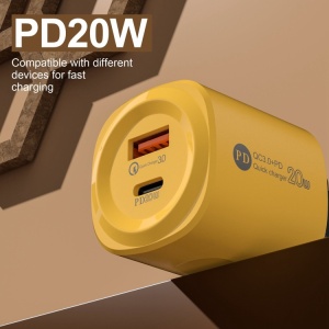Incarcator, Adaptor PD dublu de incarcare pana la 20 W, USB+PD - Img 2