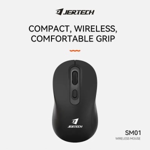 Mouse JERTECH SM-01 800 - 1200DPI Wireless, Negru - Img 3