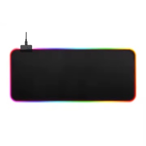 Mousepad pentru Gaming Iluminat RGB 800x300x4mm, Negru, 14 Moduri de Iluminare, rotire sens