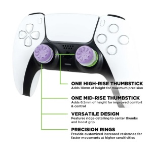 Set 2 Bucati Thumbgrip din Silicon Performance KontrolFreek Aimboost KIT PS5/PS4 - Img 5