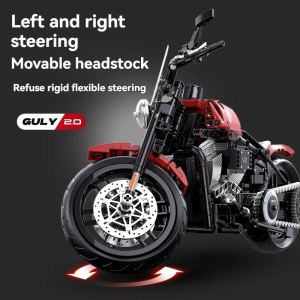 Set de construit Harley-Davidson Softail Slim 542 piese 1:8 - Img 2