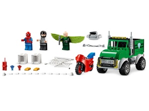 Set de construit Marvel Super Heroes - Vulture's Trucker Robbery 93 Piese - Img 3