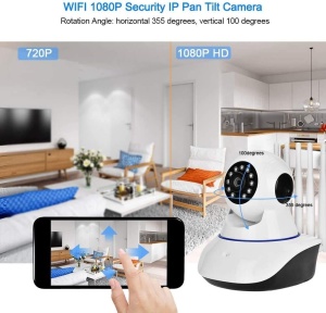 Camera inteligenta pentru supraveghere bebelusi IP WIFI, comunicare bidirectionala, fullHD 1920*1080P - Img 3