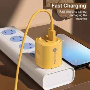 Incarcator, Adaptor PD dublu de incarcare pana la 20 W, USB+PD - Img 3
