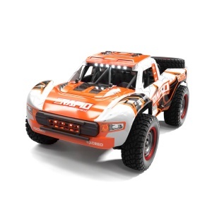 Masina RC telecomandata 1:14, 70 KM/H, 4WD, rezistent la apa, distanta 120m, Portocaliu