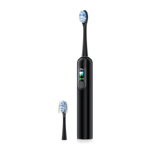 Periuta de dinti electrica, cu display, 5 moduri de periere, senzor de acoperire zona periata, Negru