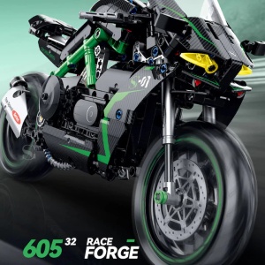 Set de constructie Motocicleta Kawasaki Ninja H2R, 511 piese - Img 4