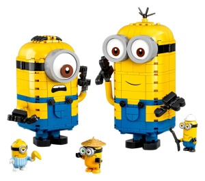Set de construit Minions - Brick-built Minions and their Lair 876 Piese - Img 2