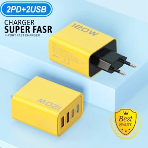 Incarcator, Adaptor PD dublu de incarcare pana la 120 W, 2 USB+2PD - Img 4