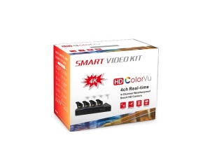 KIT SUPRAVEGHERE VIDEO CCTV 4 CAMERE + DVR, cablu 20m, Full HD 5MP