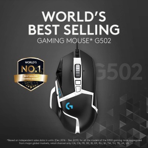 Mouse de gaming Logitech G502 Hero SE RGB 16000 DPI, alb/negru - Img 3