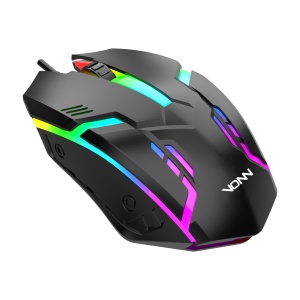 Mouse optic, gaming, 1200 Dpi, RGB, Negru