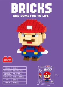 Set Constructie 173 Piese cu Minifigurina Mario, Multicolor, pentru copii - Img 2