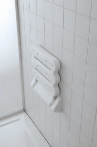Scaun pentru dus, rabatabil, aluminu si abs, Comfort - Img 3