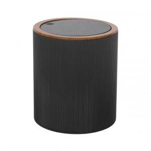 Cos de gunoi London, negru, 5L, capac basculant