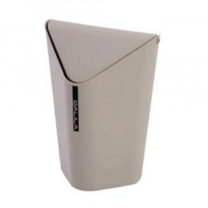 Cos de gunoi Dalila, bej, 6.5l, pentru colt, capac basculant