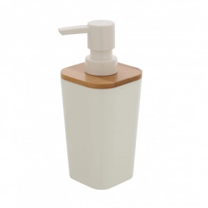 Dispenser sapun Feridras,Bamboo, Alb