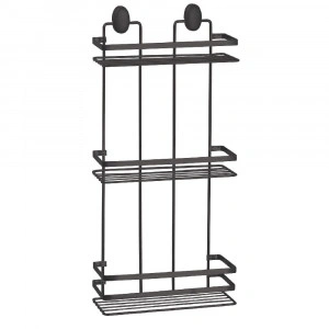 Etajera baie Cover Black, 3 polite, negru