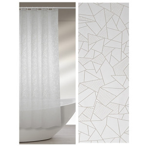 Perdea dus vinil cu motive geometrice