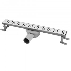 Rigola dus Maxiflow Pera cu gratar inox, 50cm