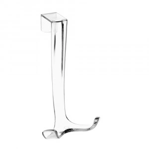 Cuier dublu de usa, PP Transparent - Img 3