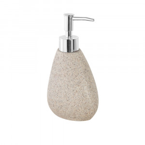 Dispenser sapun lichid Stone, poliresina, bej