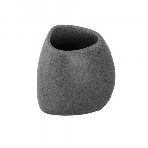 Pahar periute Stone, poliresina, gri