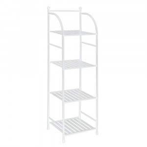 Raft metalic Haiti, 33,5x27,5x116cm, alb