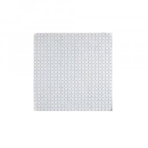 Covoras antiderapant Mosaic, 54x54 cm, PVC, alb