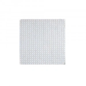 Covoras antiderapant Mosaic, 54x54 cm, PVC, alb