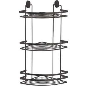 Etajera colt baie Cover Black, 3 polite, negru - Img 2