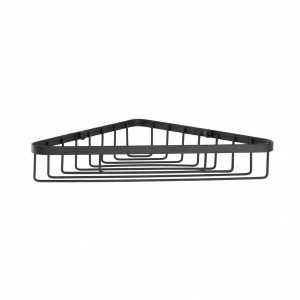 Etajera de colt cu 1 raft, Chic, Negru - Img 2