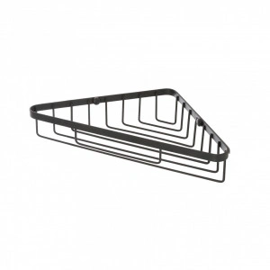 Etajera de colt cu 1 raft, Chic, Negru - Img 3