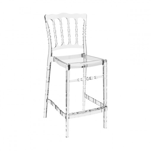 Scaun bar, Opera 65, transparent