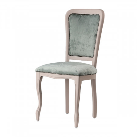 Scaun Capri, gri inchis - alb