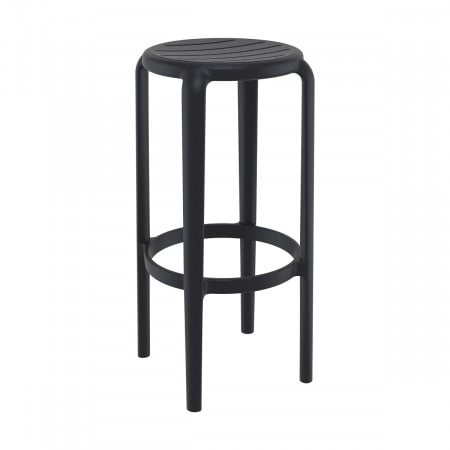 Scaun bar, Tom 75, negru