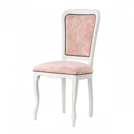 Scaun Capri, roz - alb