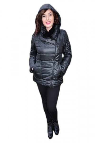 Jacheta moderna, sistem de inchidere lateral, guler chic