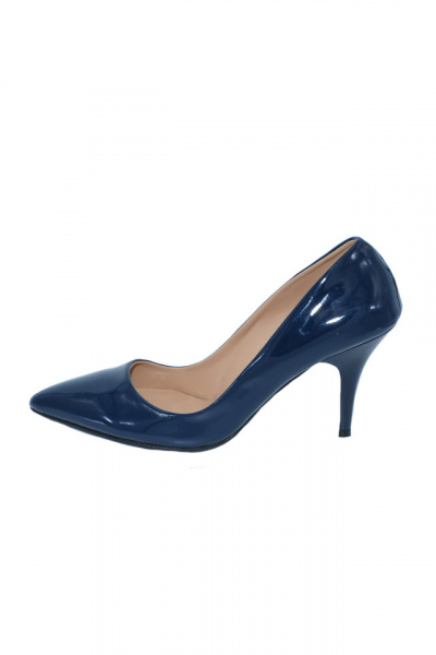 Pantof stiletto, de culoare bleumarin, cu toc cui inalt de 9 cm
