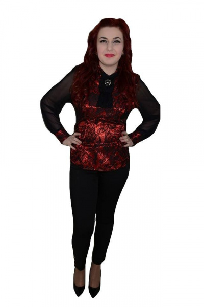 Pantalon tineresc, negru, strasuri fine si lucioase aplicate