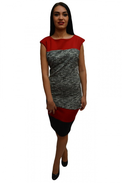 Rochie tinereasca cu design de dungi multicolore si croi cambrat