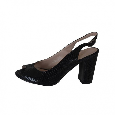 Sanda casual de vara, model clasic cu bareta simpla, neagra