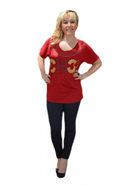 Tricou marsala cu maneca scurta, design rafinat cu strasuri si capse