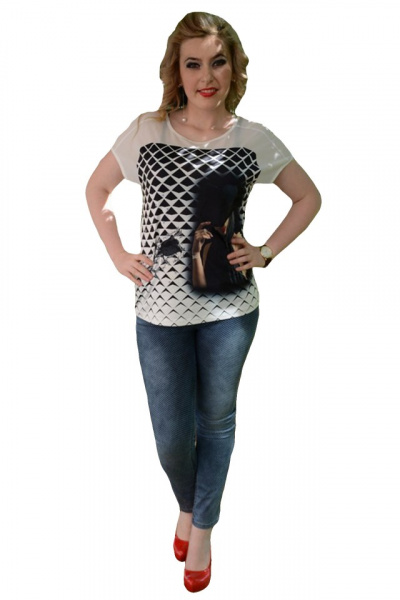Pantalon bleumarin cu aspect de blug cambrat, design de buline