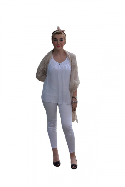 Esarfa mare cu aspect rafinat, broderie cu flori, culoare bej fin