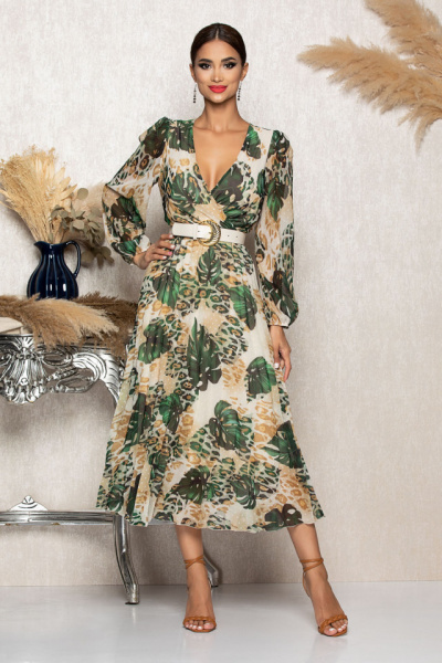 Rochie Ingrid Verde Multi