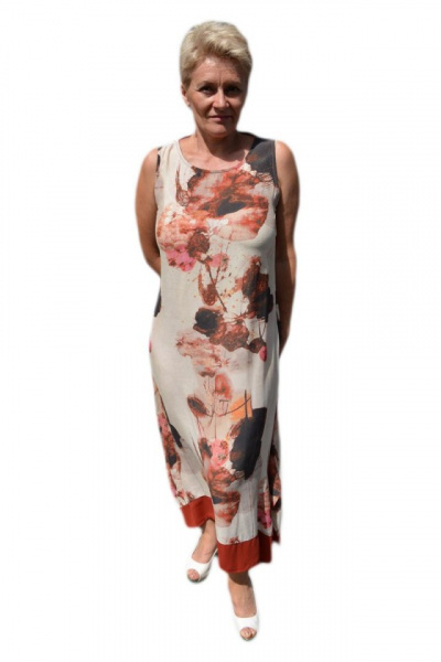 Rochie de zi cu imprimeu floral de culoare multicolora