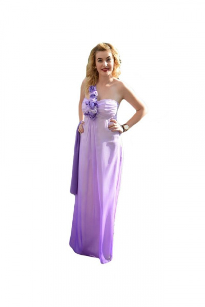 Rochie eleganta, model maxi, intr-un degrade fermecator, pe mov